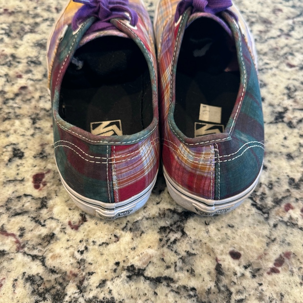 Vans Authentic Prep Sneaker Multicolor Plaid Colo… - image 4